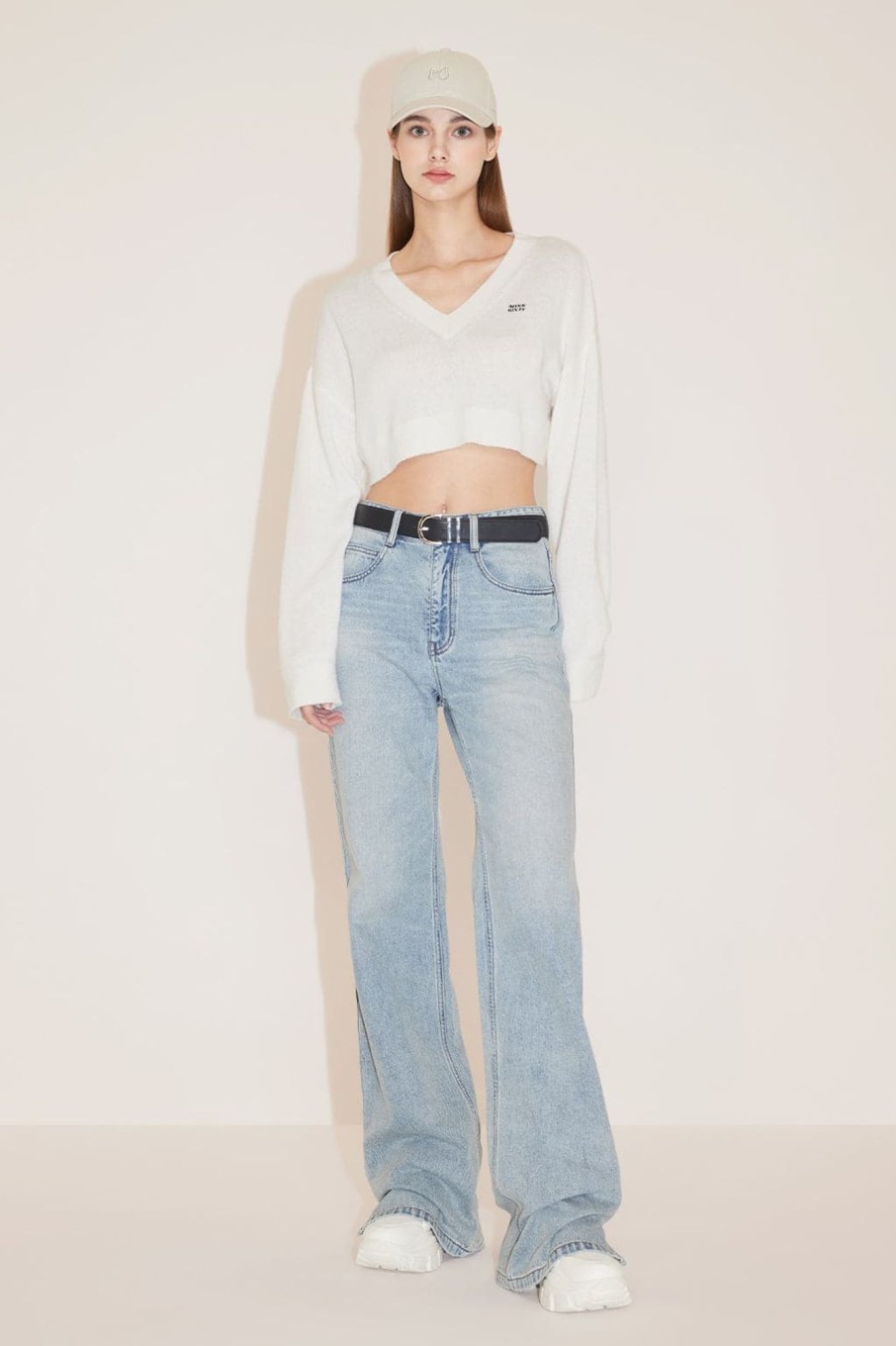 MISS SIXTY Straight | Straight Fit Jeans With Split Hem Light Blue