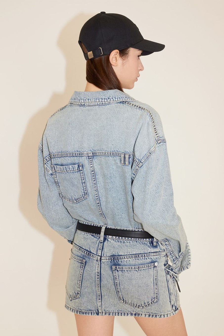 MISS SIXTY Tops | Vintage Style Denim Shirt Light Blue