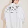 MISS SIXTY Spring-Summer | Miss Sixty X Keith Haring Capsule Collection White Denim Jacket With Printed Bright White