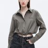 MISS SIXTY Tops | Polo Neck Drawstring Cropped Shirt