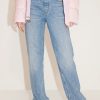 MISS SIXTY Wide Leg | Stylish Wide-Leg Jeans With Crystal Letters Middle Blue