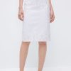 MISS SIXTY Skirts | Delicate Beaded Denim Skirt With Belt White