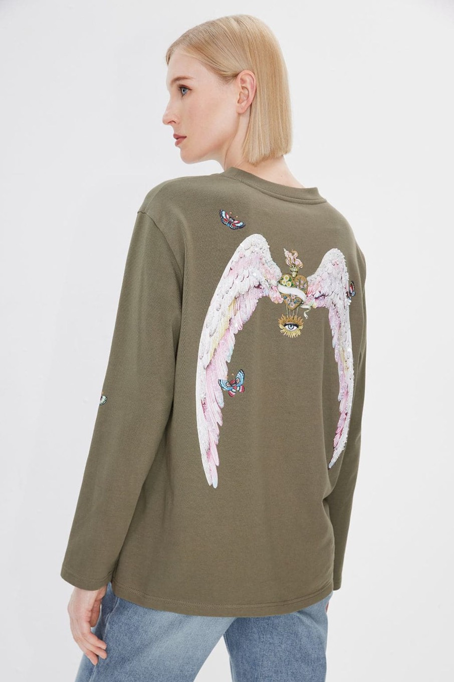 MISS SIXTY Tops | Angel Collection Mid-Length Loose T-Shirt