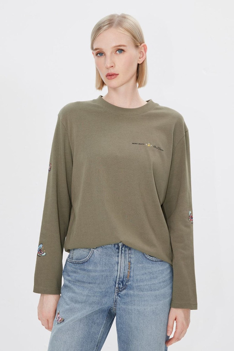 MISS SIXTY Tops | Angel Collection Mid-Length Loose T-Shirt