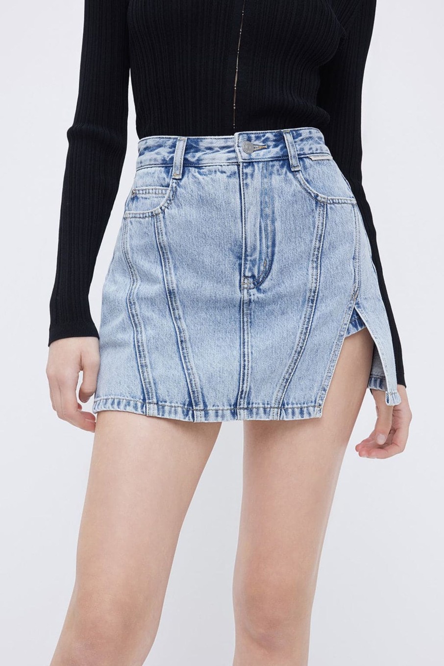 MISS SIXTY Shorts | Sexy Denim Culottes Light Blue