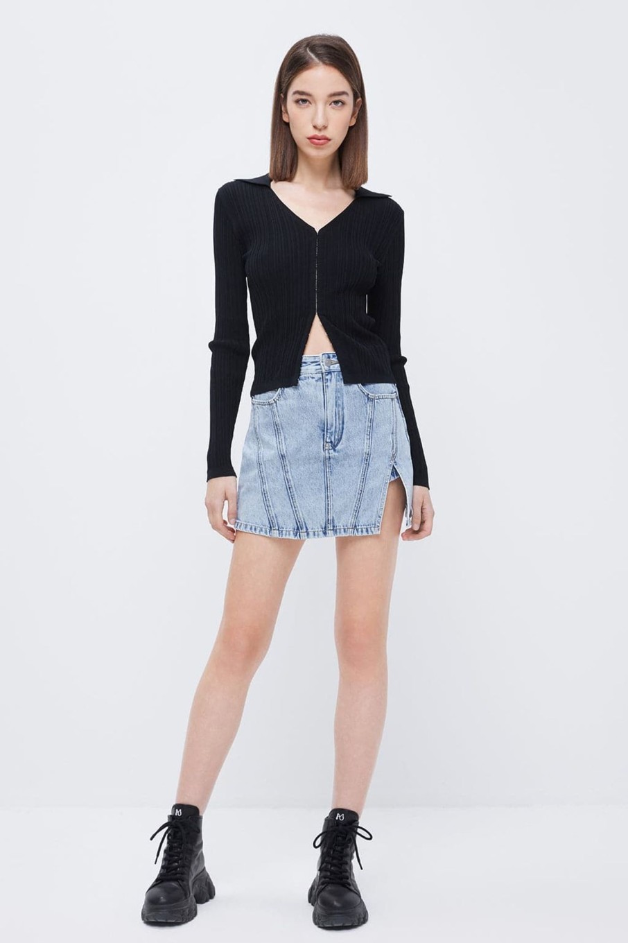 MISS SIXTY Shorts | Sexy Denim Culottes Light Blue