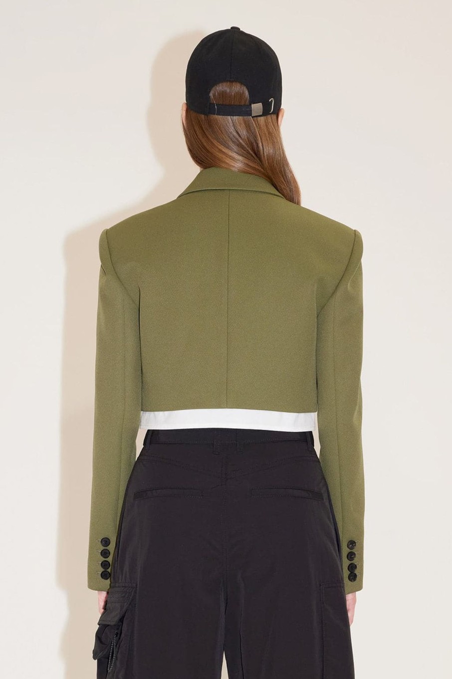 MISS SIXTY Jackets & Outerwears | Elegance Cropped Jacket With Shoulder Pads