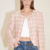 MISS SIXTY Jackets & Outerwears | Tweed Quilted Jacket Multicolour