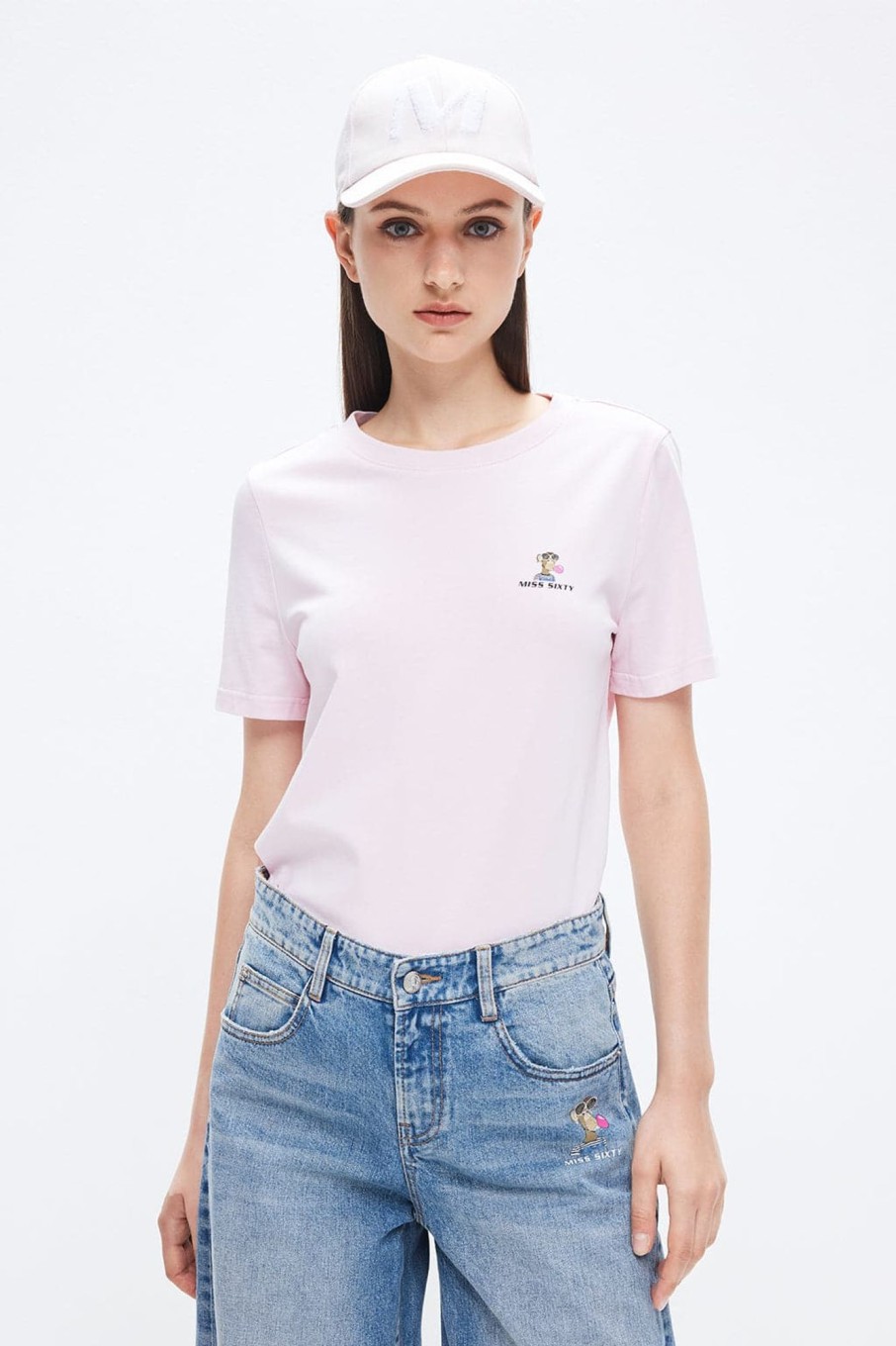 MISS SIXTY Tops | Nft Capsule Round Neck Graphic Slim Fit T-Shirt