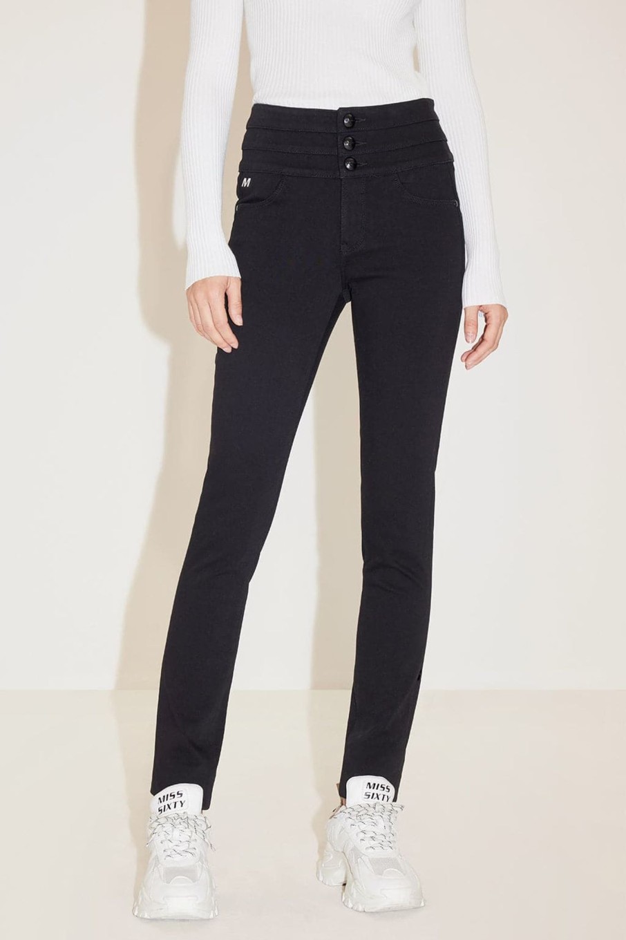 MISS SIXTY High Waist | High Waist Slim Fit Jeans Black