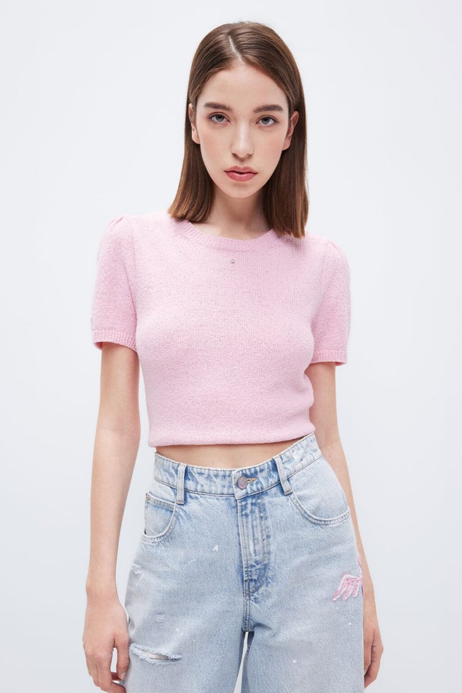 MISS SIXTY Spring-Summer | Miss Sixty X Andre Saraiva Capsule Collection Knit Top Pink