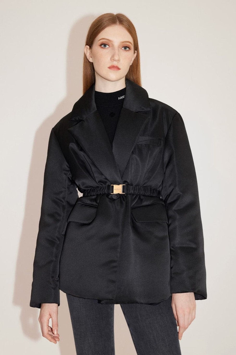 MISS SIXTY Jackets & Outerwears | Suit Collar Down Jacket With Belted