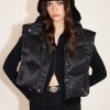 MISS SIXTY Jackets & Outerwears | Stand Collar Cropped Down Jacket Black