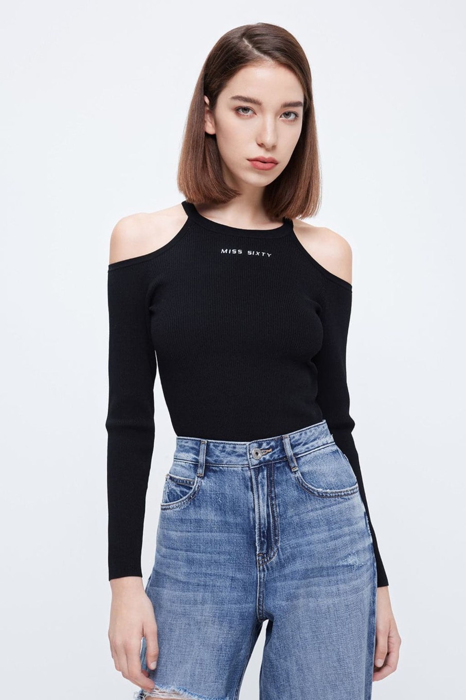 MISS SIXTY Sweaters | Round Neck Strapless Shirt