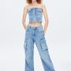 MISS SIXTY Wide Leg | Vintage Cargo Wide-Leg Jeans Middle Blue