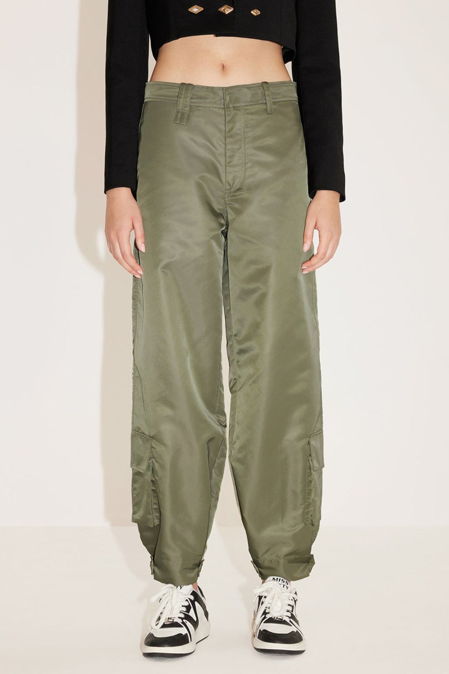 MISS SIXTY Pants & Jumpsuits | Vintage Green Cargo Style Trousers Army Green