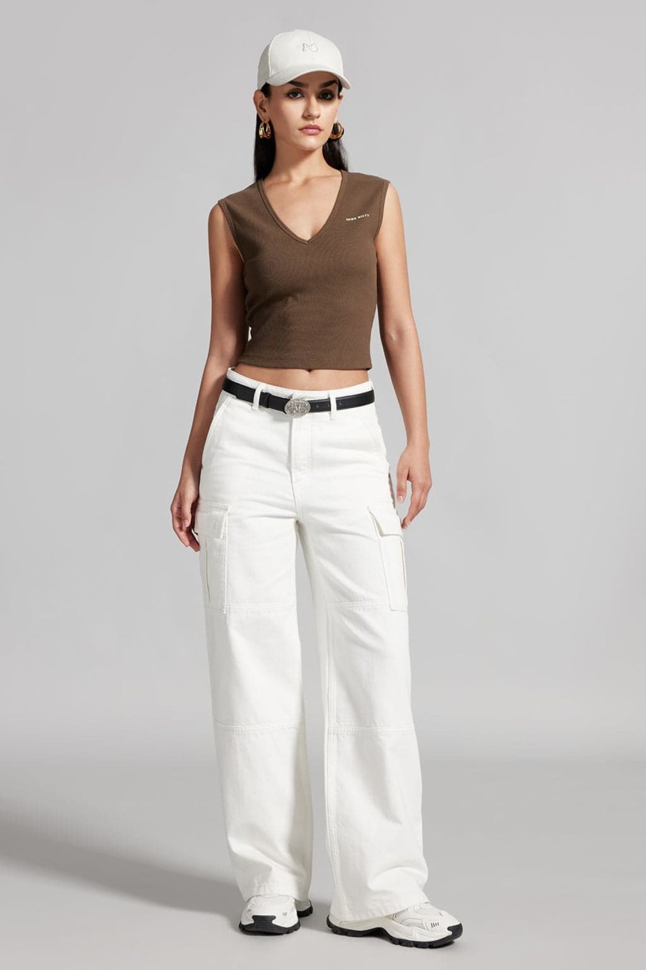 MISS SIXTY Straight | Cargo Style Straight Jeans White