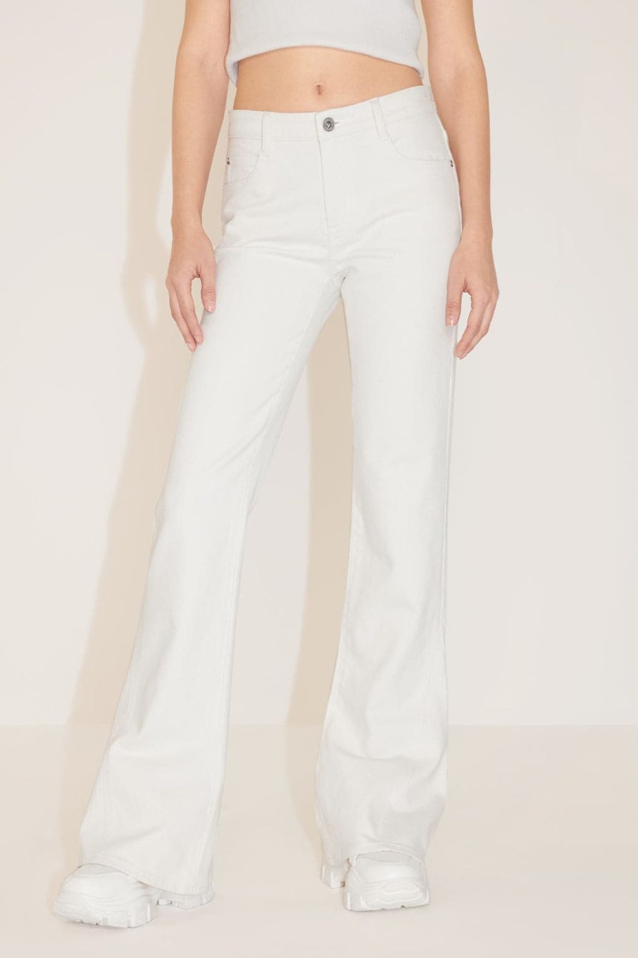 MISS SIXTY Flare | Sexy Low Waist Flared Jeans White