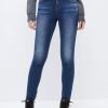 MISS SIXTY Push Up | High Waist Double Buttons Skinny Jeans Middle Blue