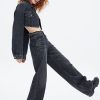 MISS SIXTY Straight | Vintage Black And Gray Wide Leg Jeans Black Fog