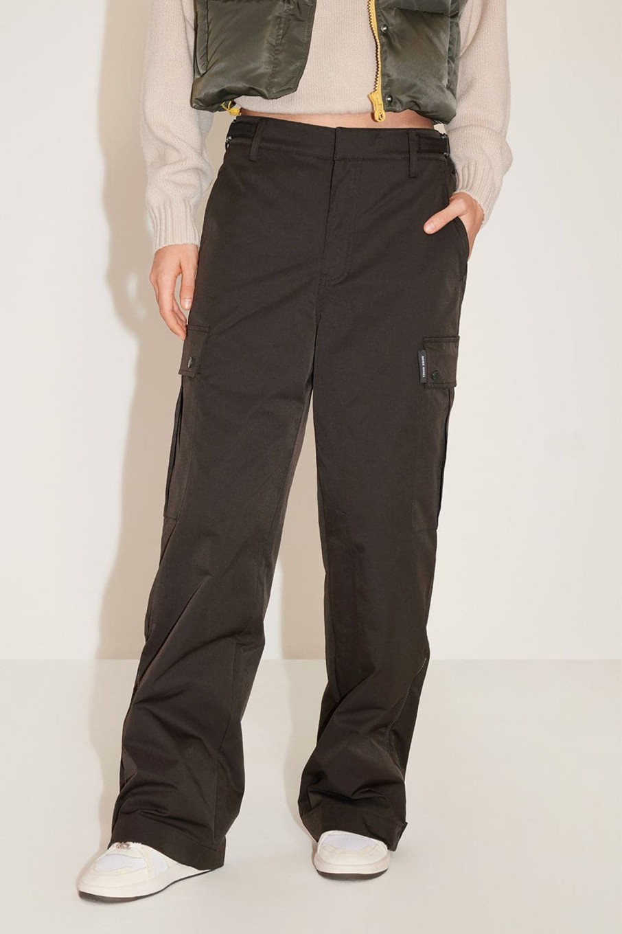 MISS SIXTY Fall-Winter | Angel Collection Embroidered Vintage Cargo Pants Verde Militare