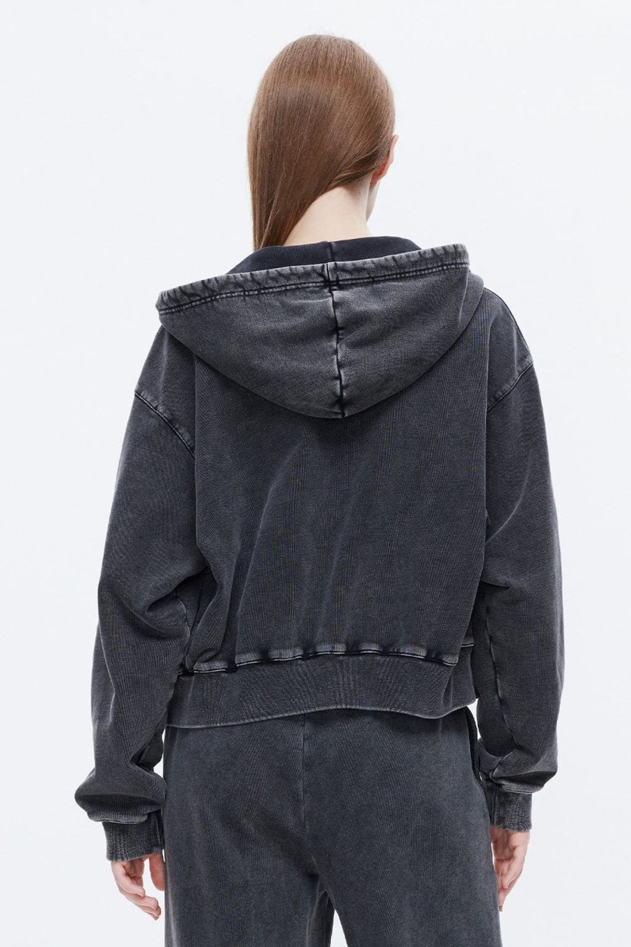 MISS SIXTY Jackets & Outerwears | Nft Capsule Black And Gray Casual Hooded Jacket Black Fog