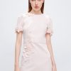 MISS SIXTY Dresses | Denim Dress With Beaded Embellishment Baby Pink