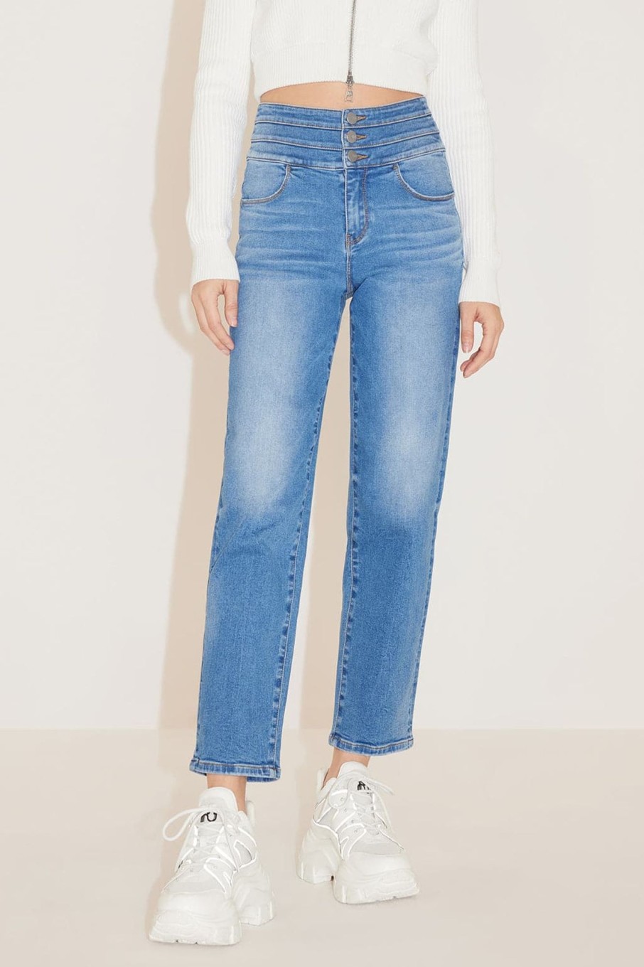 MISS SIXTY Straight | Vintage High Waist Straight Fit Jeans Middle Blue