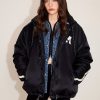 MISS SIXTY Jackets & Outerwears | Hooded Casual Sporty-Style Down Jacket Black