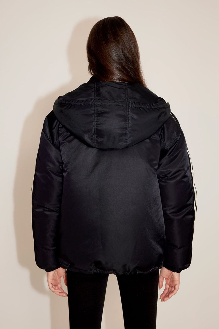 MISS SIXTY Jackets & Outerwears | Hooded Casual Sporty-Style Down Jacket Black