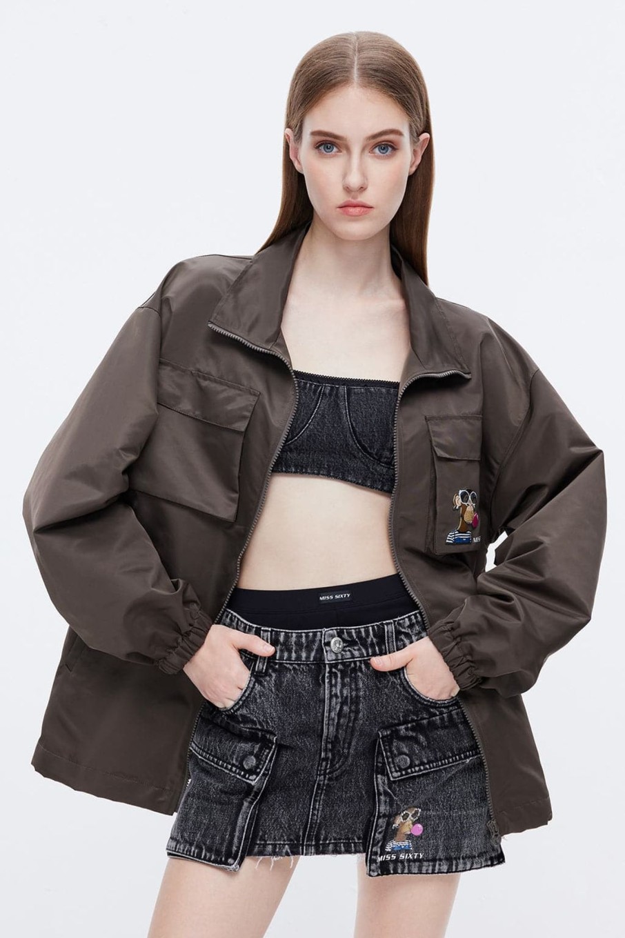 MISS SIXTY Jackets & Outerwears | Nft Capsule Vintage Cargo Style Trench Coat