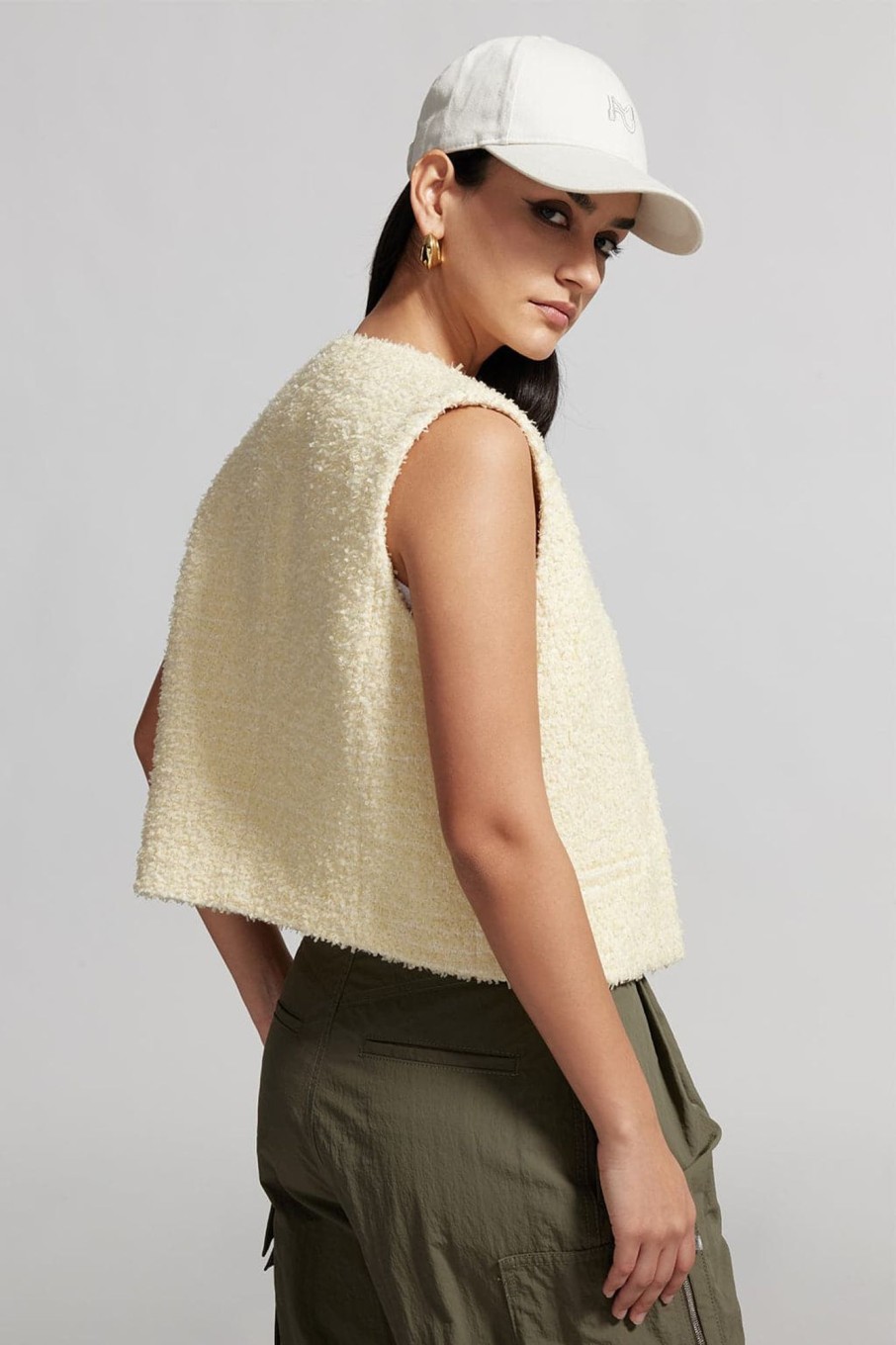 MISS SIXTY Tops | Elegant Stylish Woolen Vest Yellow