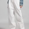 MISS SIXTY Pants & Jumpsuits | White Elastic High-Waist Trouser Bright White