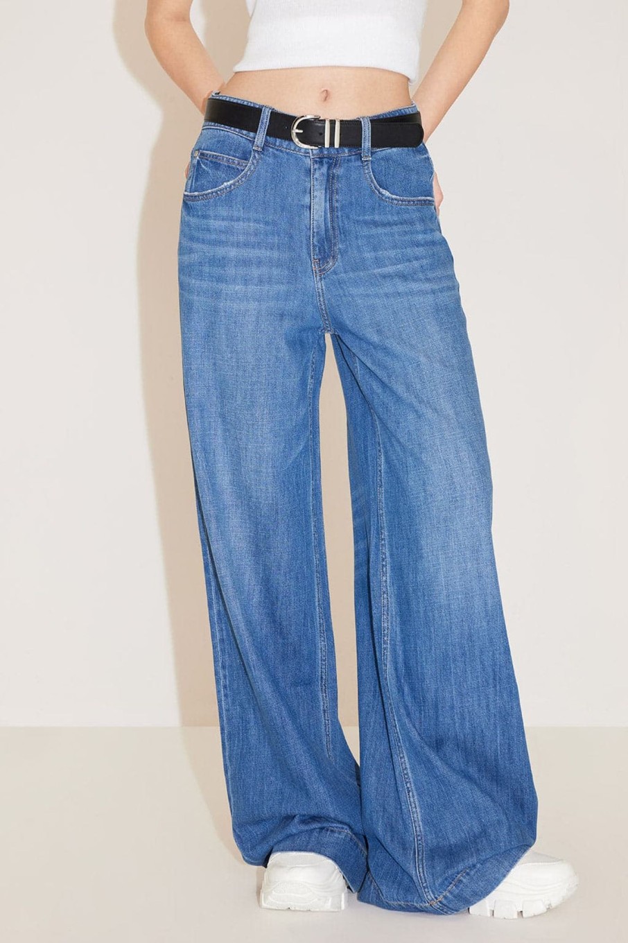 MISS SIXTY Wide Leg | Vintage Wide Leg Jeans Middle Blue