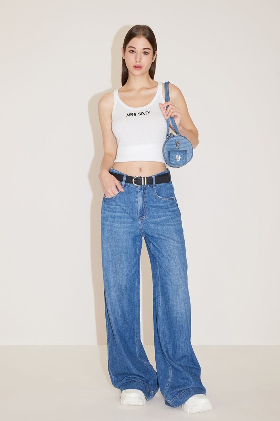 MISS SIXTY Wide Leg | Vintage Wide Leg Jeans Middle Blue