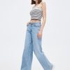 MISS SIXTY Straight | Baggy Belted Straight Fit Jeans Light Blue