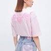 MISS SIXTY Spring-Summer | Miss Sixty X Andre Saraiva Capsule Collection Contrast Printed T-Shirt Baby Pink