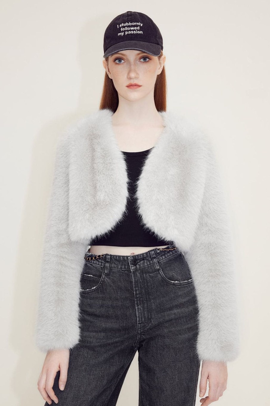 MISS SIXTY Jackets & Outerwears | Cropped Faux Fur Coat (Eco-Friendly)