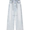 MISS SIXTY Jeans | Vintage Wash Loose Fit Jeans With Waist Chain Light Blue