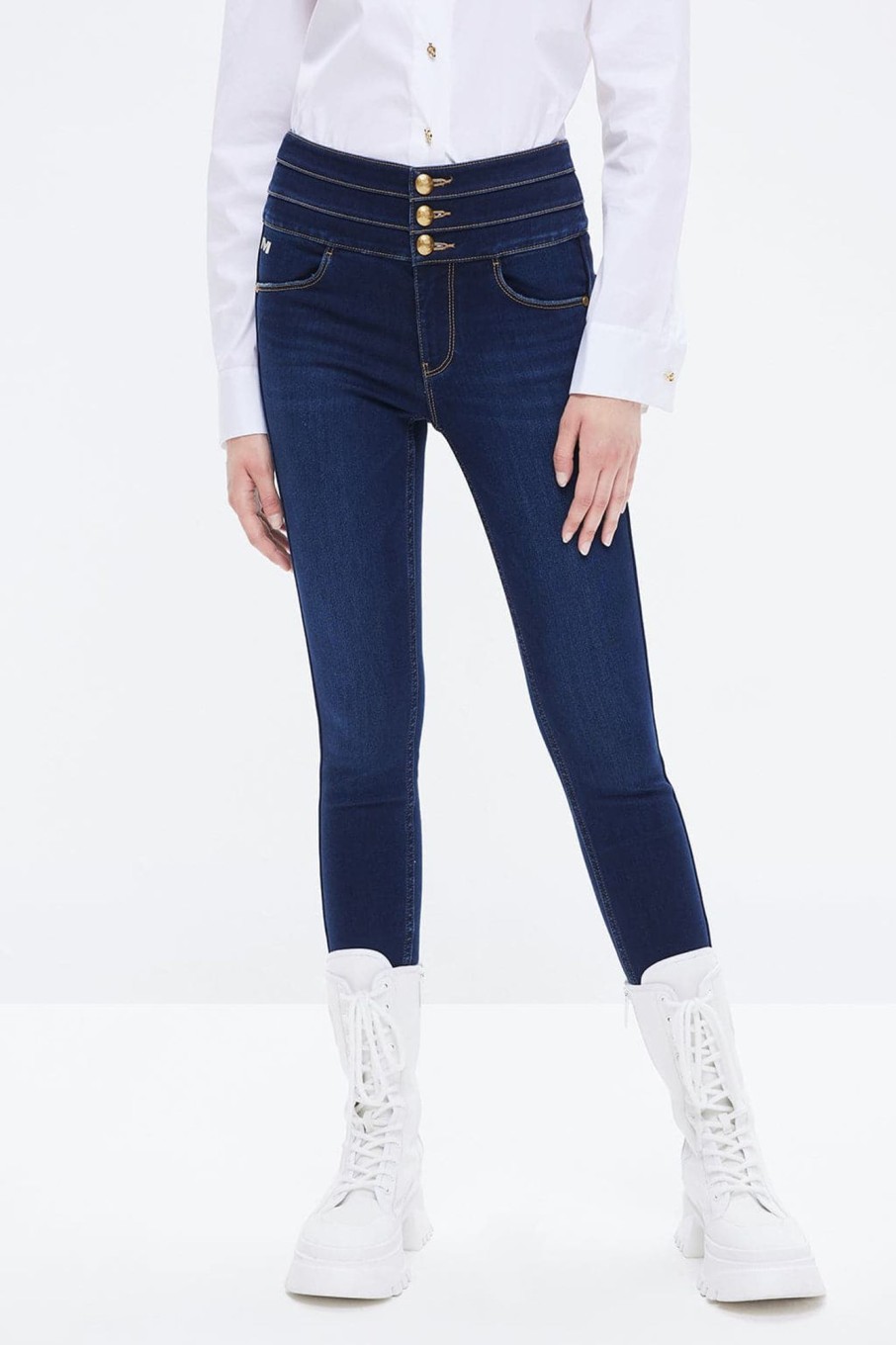 MISS SIXTY High Waist | High Waist Slim Fit Blue Jeans Middle Blue