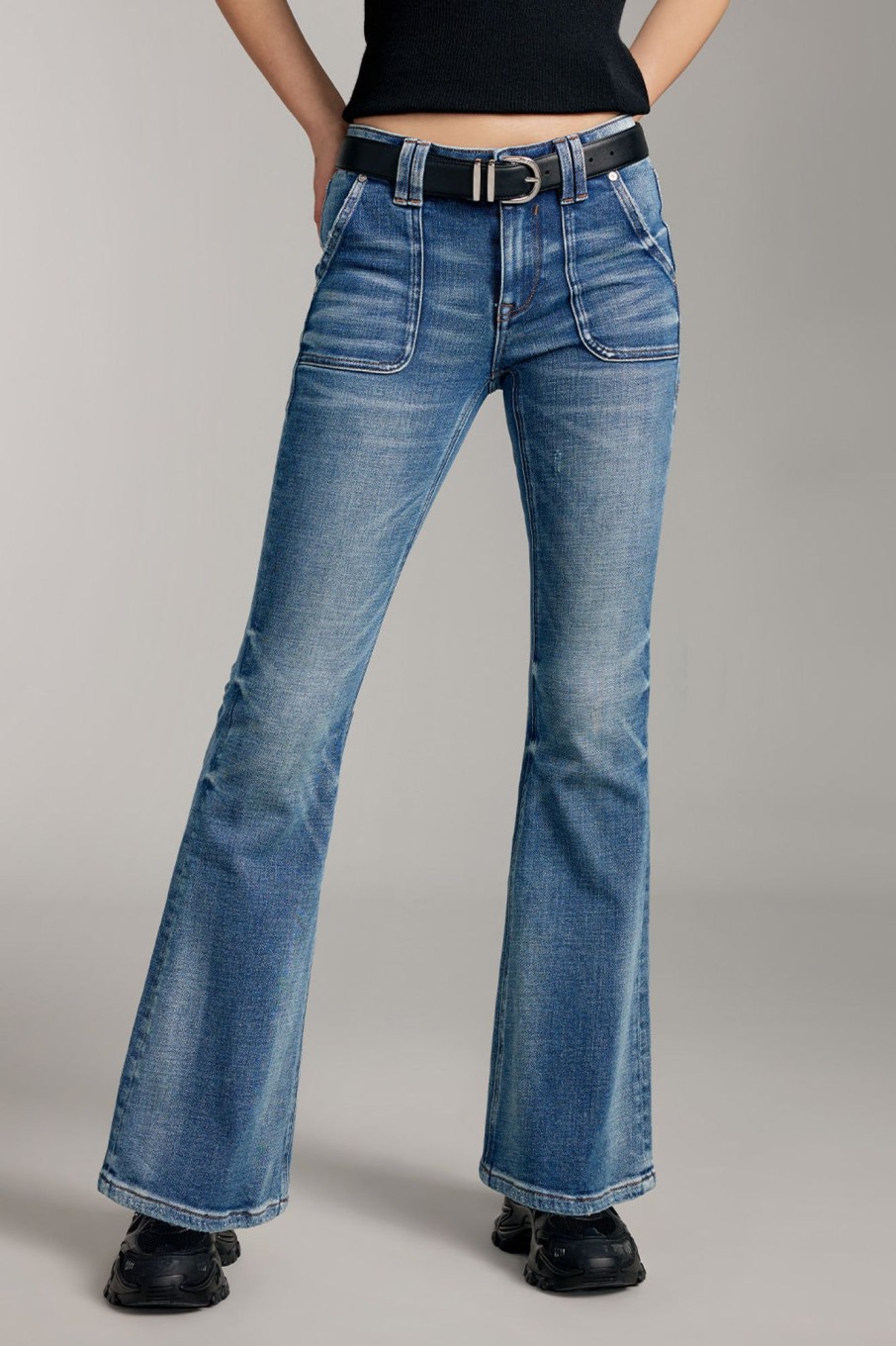 MISS SIXTY Flare | Vintage Slim Bootcut Jeans Middle Blue