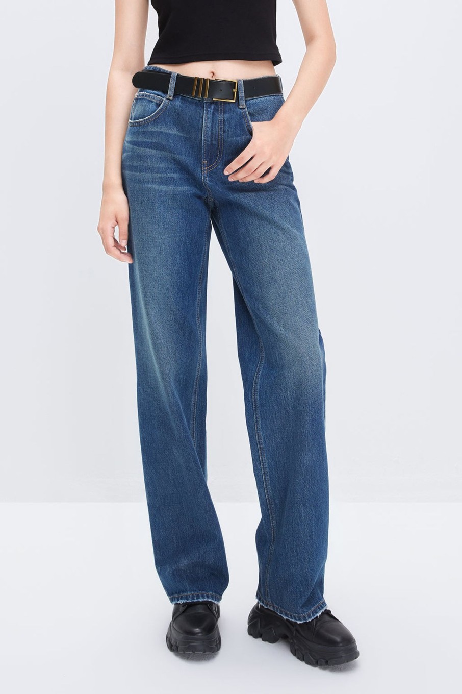 MISS SIXTY Straight | Straightand Fitted Cotton Jeans Deep Blue