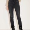 MISS SIXTY High Waist | Black And Gray Cashmere Blend High-Waist Stretch Skinny Jeans Black Fog