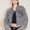 MISS SIXTY Jackets & Outerwears | Vintage Cargo Denim Jacket Black Fog