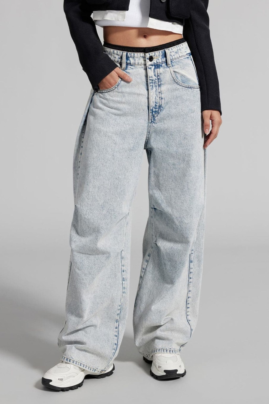 MISS SIXTY Straight | Jeans With Contrast Waist Light Blue