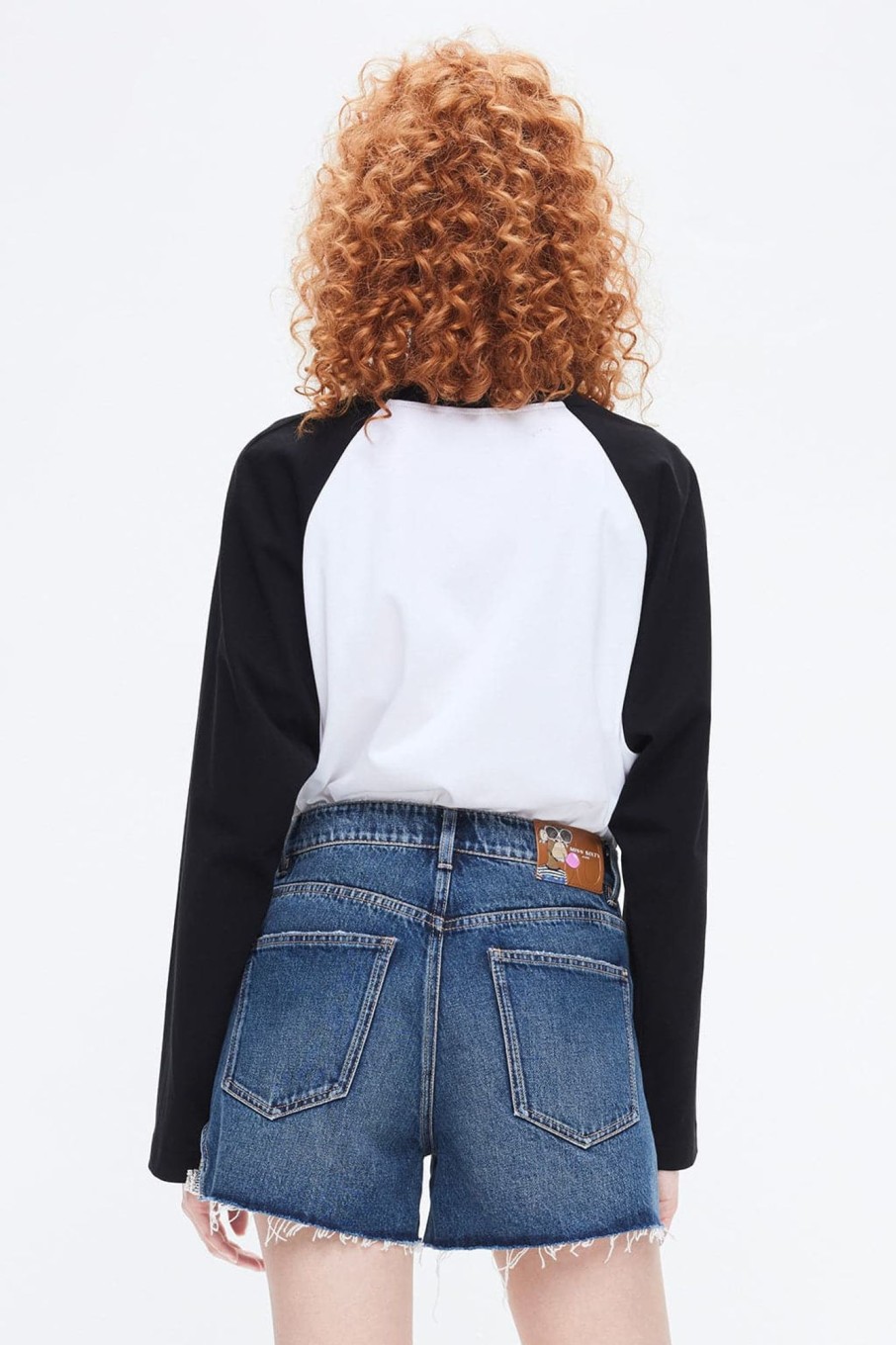 MISS SIXTY Tops | Nft Capsule Black And White Contrasting Long Sleeves T-Shirt Bright White