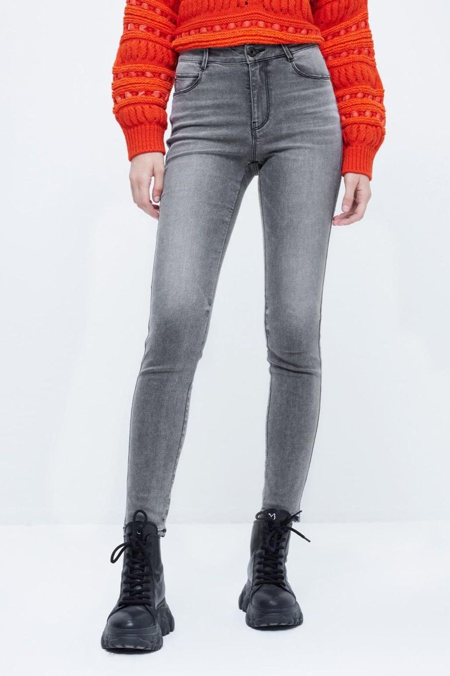 MISS SIXTY Push Up | Stretch Modal Skinny Jeans Light Grey