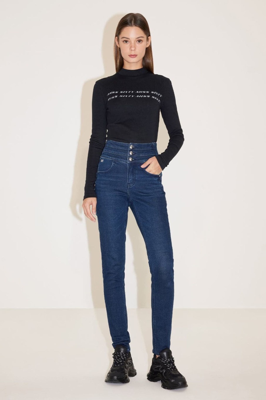 MISS SIXTY High Waist | High Waist Slim Fit Jeans Dark Blue