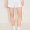 MISS SIXTY Spring-Summer | Miss Sixty X Keith Haring Capsule Collection White Printed Denim Shorts Bright White