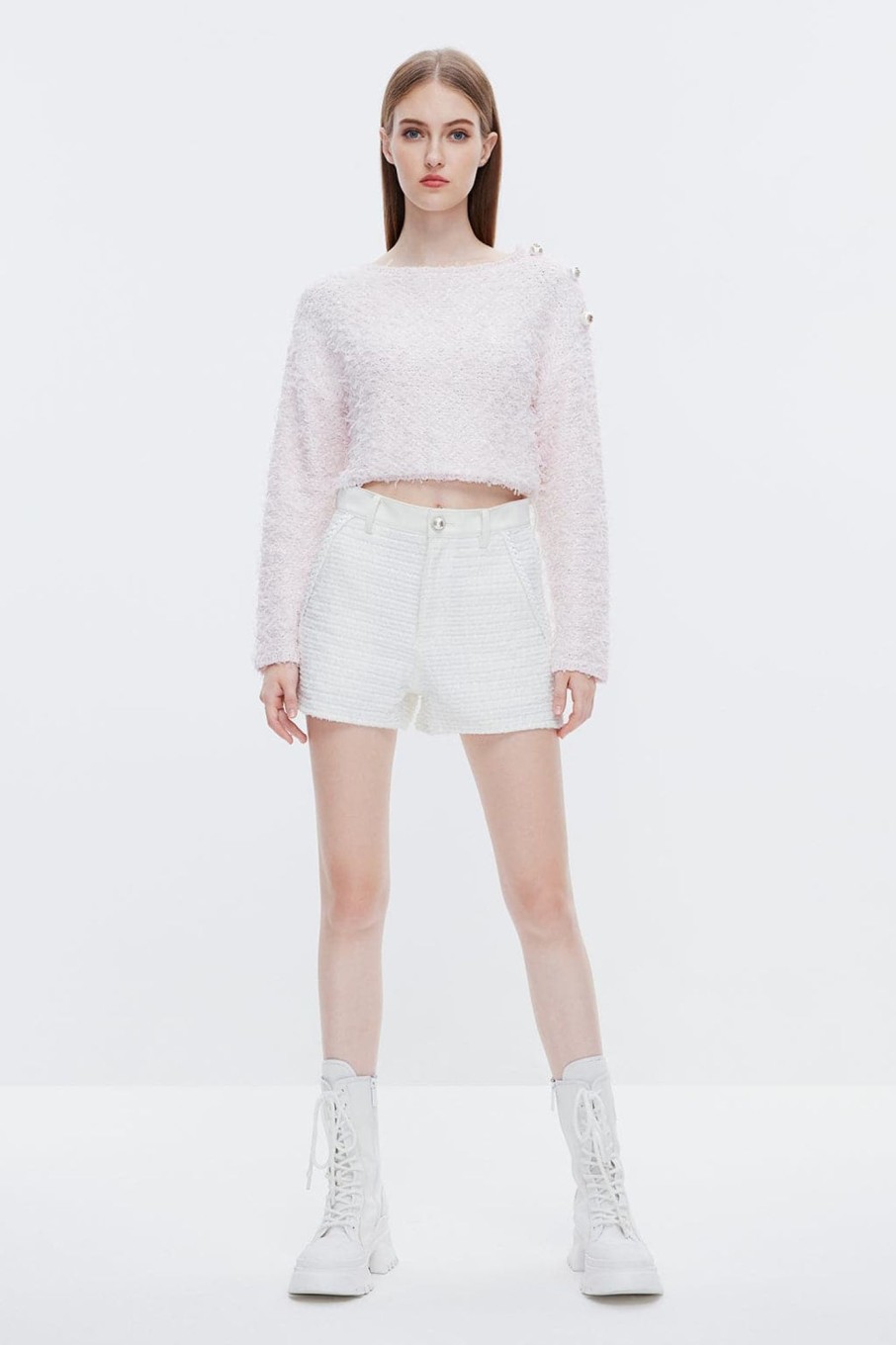 MISS SIXTY Shorts | Patchwork Denim Shorts White